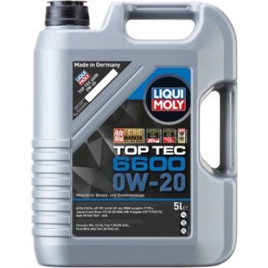 Liqui Moly Top Tec 6600 0W-20 5 l | 21441 | Kanister Kunststoff