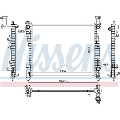 Wasserkühler PKW | JEEP GRAND CHEROKEE 3.6 10 | 61032