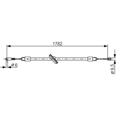 Handbremsseil | MERCEDES M-Klasse | 1987477902