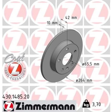 ZIMMERMANN Bremsscheibe | 430.1485.20