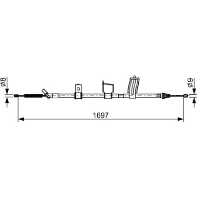 Handbremsseil re | NISSAN X-Trail | 1987482628