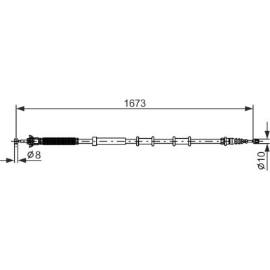 Handbremsseil re | ALFA,FIAT Punto 05 | 1987477977