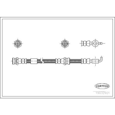 CORTECO Bremsschlauch | 19032921