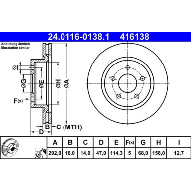 Bremsscheibe | 24.0116-0138.1