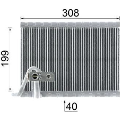 Verdampfer, Klimaanlage | AE 124 000P