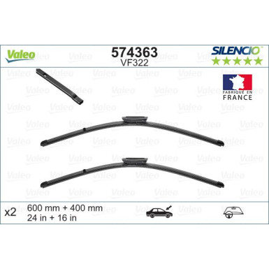 VM322 VALEO Silencio X.TRM Wischer | Citroën C3 PICASSO (05/10>) | 574363