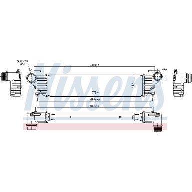 Ladeluftkühler PKW | Fiat 500L 12 | 96272