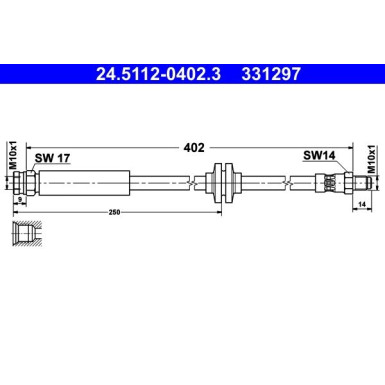 Bremsschlauch | 24.5112-0402.3