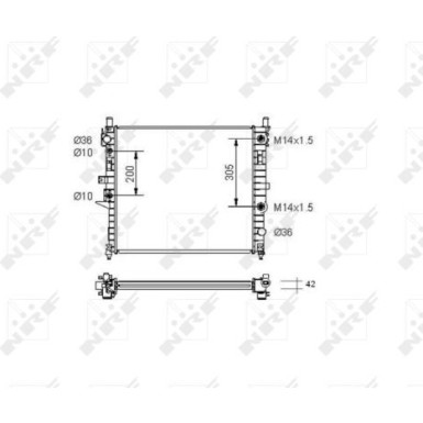 Kühler, Motorkühlung | NRF55336