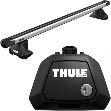 Thule Dachträgerset Slidebar Evo für ALFA ROMEO 156 Crosswagon 5-dr Estate 00-07 mit erhöhter Dachreling | ATSSETSLBEVO1043