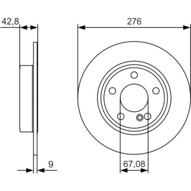 Bremsscheibe | MERCEDES A,B-Klasse | 0 986 479 A03