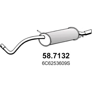 Abgasrohr | SEAT,SKODA,VW 08 | 58.7132