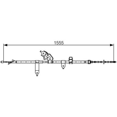 Handbremsseil li | TOYOTA Yaris | 1987482221