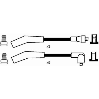 RC-RV323 NGK | Zündkabelsatz | LAND ROVER Defender 98 | 7079