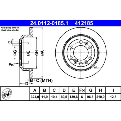 Bremsscheibe | 24.0112-0185.1