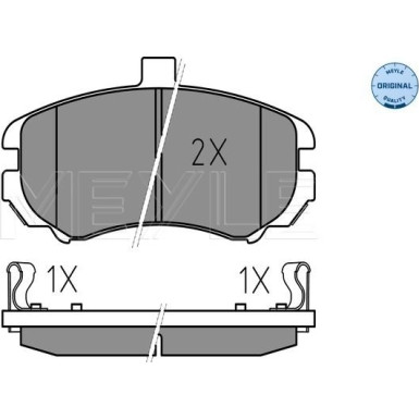 Bremsbelagsatz Hyundai P. Elantra 00- Mit Sensor | 025 243 6917/W