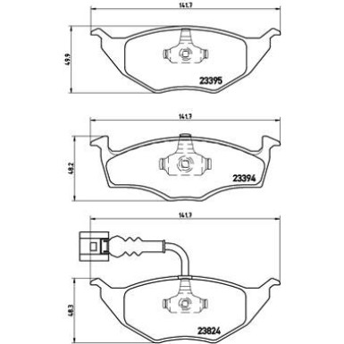 BREMBO Bremsklötze VA | AUDI A2 00-05 | P 85 063