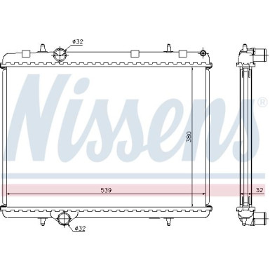 Wasserkühler PKW | PEUGEOT PARTNER 1.6 HDI 06 | 636006