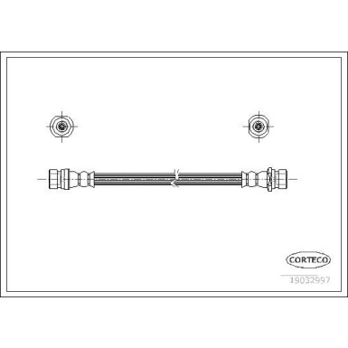 CORTECO Bremsschlauch | 19032997