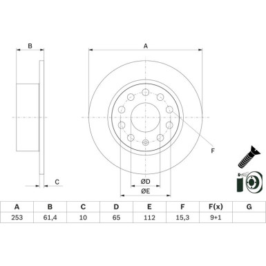 Bremsscheibe | SKODA Octavia 12 | 0 986 479 E00