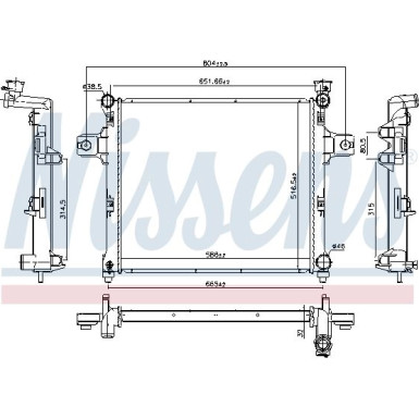 Wasserkühler PKW | Jeep Grand Cherokee 05 | 61038