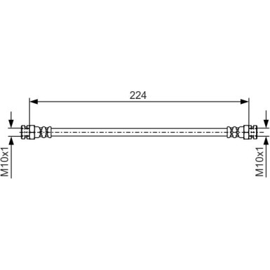 Bremsschlauch | OPEL Corsa E 14 | 1987481981