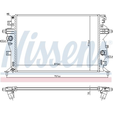 Wasserkühler PKW | Kia Niro 16 | 606607