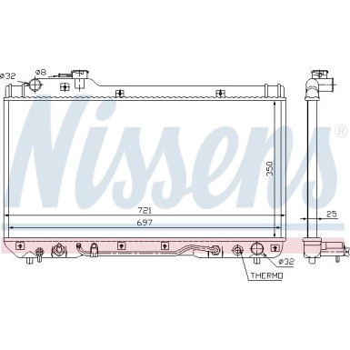 Wasserkühler PKW | TOYOTA RAV4 AUT. 94-98 | 64761