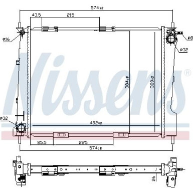 Wasserkühler PKW | RENAULT CLIO 2.0-16V 05 | 67284