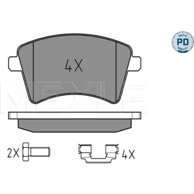 Bremsbelagsatz Renault P. Kangoo 08 | 025 246 9318/PD