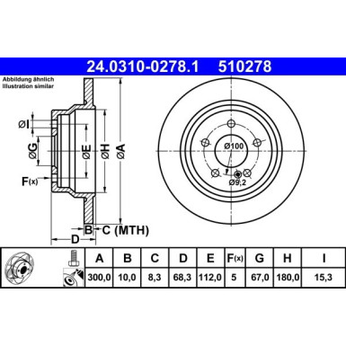 Bremsscheibe Db T. W211/W212 02- Power Disc | 24.0310-0278.1