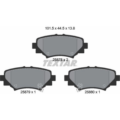 Bremsbelagsatz Mazda T. 3 1.5-2.2D 13 | 2587801