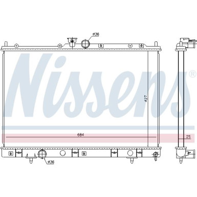 Wasserkühler PKW | Mitsubishi Outlander 03 | 628972