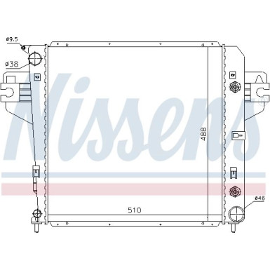 Wasserkühler PKW | JEEP GRAND CHEROKEE 3.7 01 | 61017