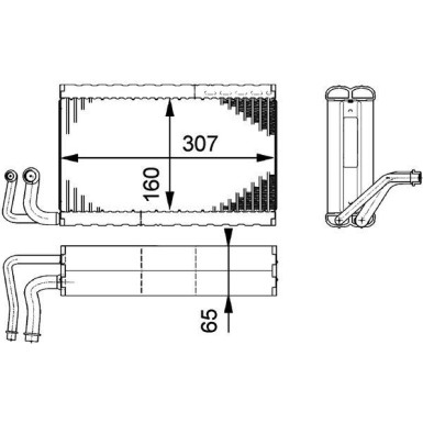 Verdampfer, Klimaanlage | AE 68 000P