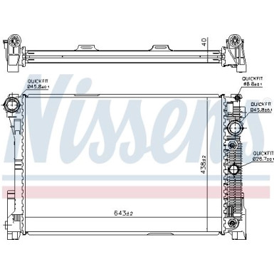 Wasserkühler PKW | MERCEDES C-W204 320 CDI AUT 07 | 67162