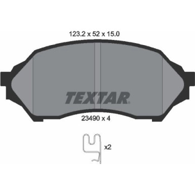 Bremsbelagsatz Mazda S. 323 98 | 2349002