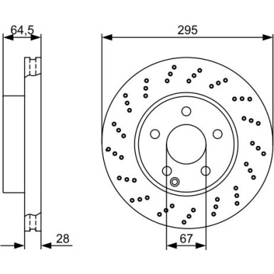 Bremsscheibe VA | MERCEDES W204 07 | 0 986 479 331