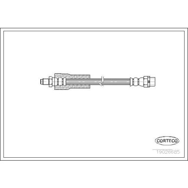CORTECO Bremsschlauch | 19026685