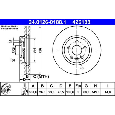 Bremsscheibe | 24.0126-0188.1