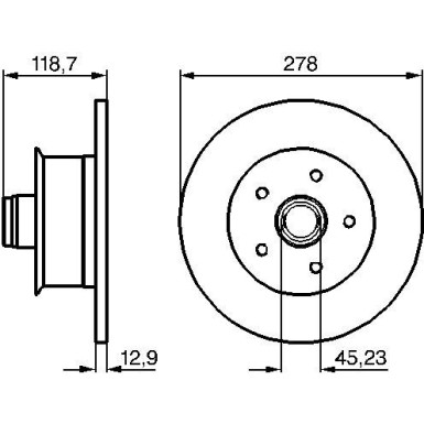 Bremsscheibe VA | VW T3 79 | 0 986 478 136