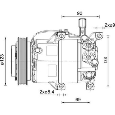 MAHLE Kompressor, Klimaanlage | ACP 1459 000P