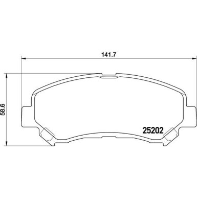 BREMBO Bremsklötze VA | NISSAN Qashqai,X-Trail,SUZUKI | P 79 028