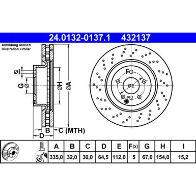 Bremsscheibe Db P. W221/C216 05-13 | 24.0132-0137.1