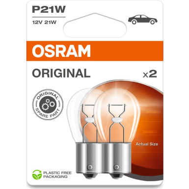 P21W 12V 21W BA15s 2 Stück Blister Original OSRAM