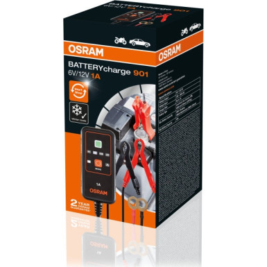 Osram | BATTERYcharge 901 Intelligentes Batterielade und Wartungsgerät 1St | OEBCS901