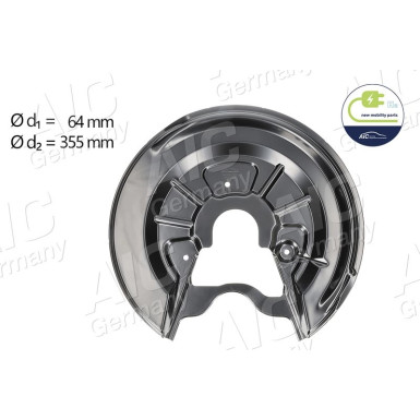 BREMSANKERBLECH H R VERZINKT D=282MM | AUD A3 03-12/VW GOLF V/PLUS/TOURAN/GP2/JETTA 10,03 | 9545876