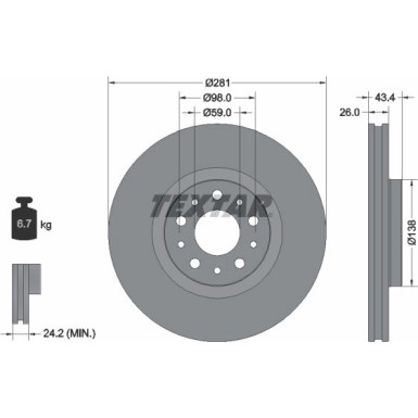 Bremsscheibe | 92304803