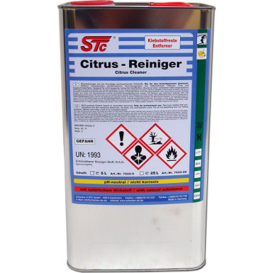 STC Citrus - Reiniger 502 Klebstoffreste Entferner Kanister 5 L | 76335