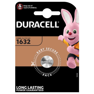 Duracell Lithium CR1632 Knopfbatterie 1 Stk Blister | 5000394007420